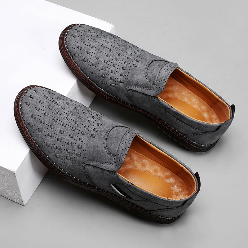 Mens Outdoor Leisure Slip-on Flat Shoes | Handmade Leather - LAKD London
