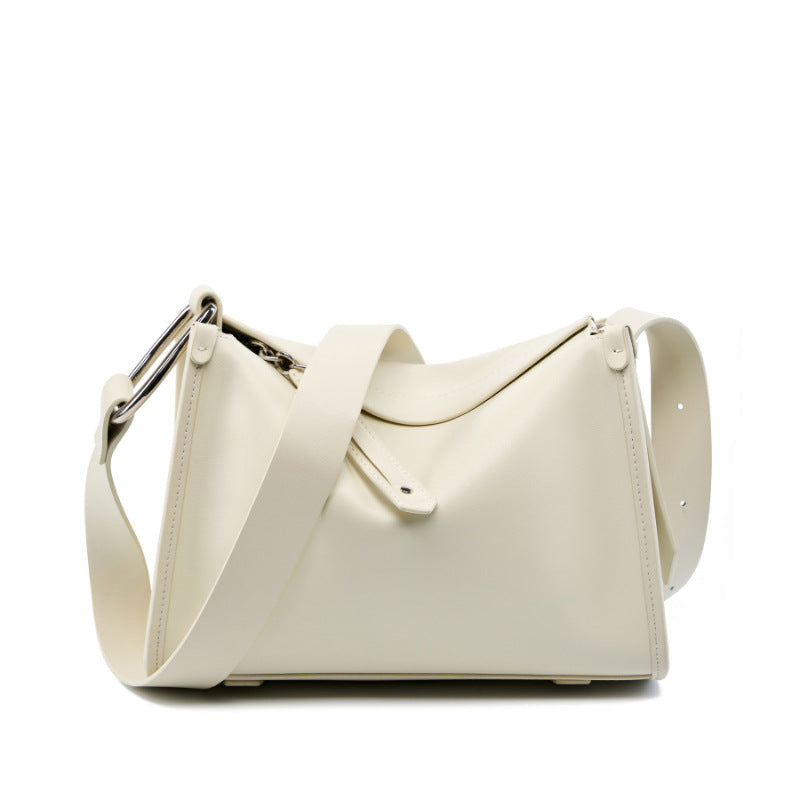 Womens Large Capacity Crossbody Shoulder Cowhide Leather Bag