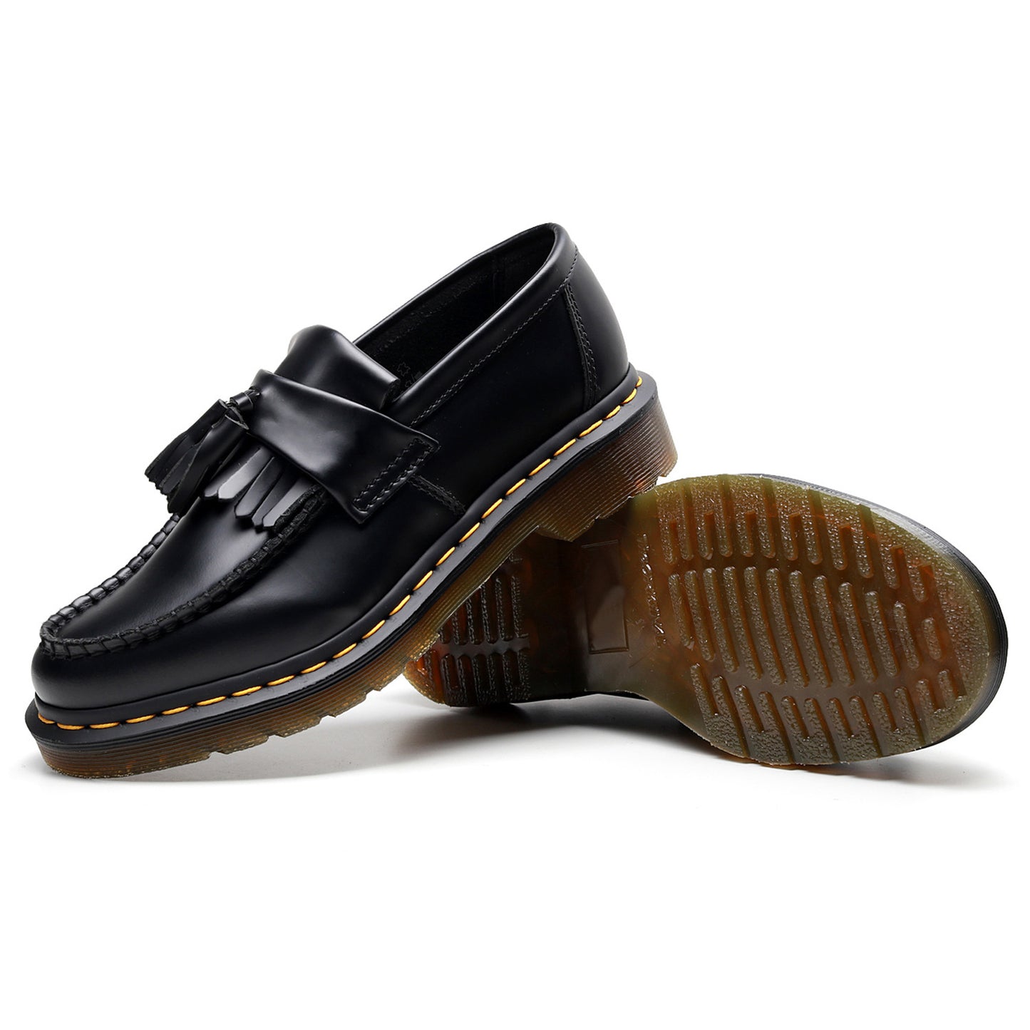 Mens Plus Size Business Leather Shoes | Tassel British Loafers - LAKD London