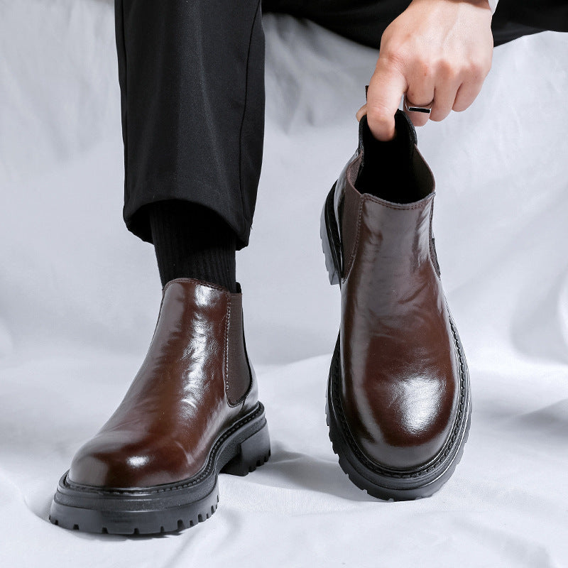 Mens Low-top Martin Boots | British Leather Chelsea Shoes - LAKD London
