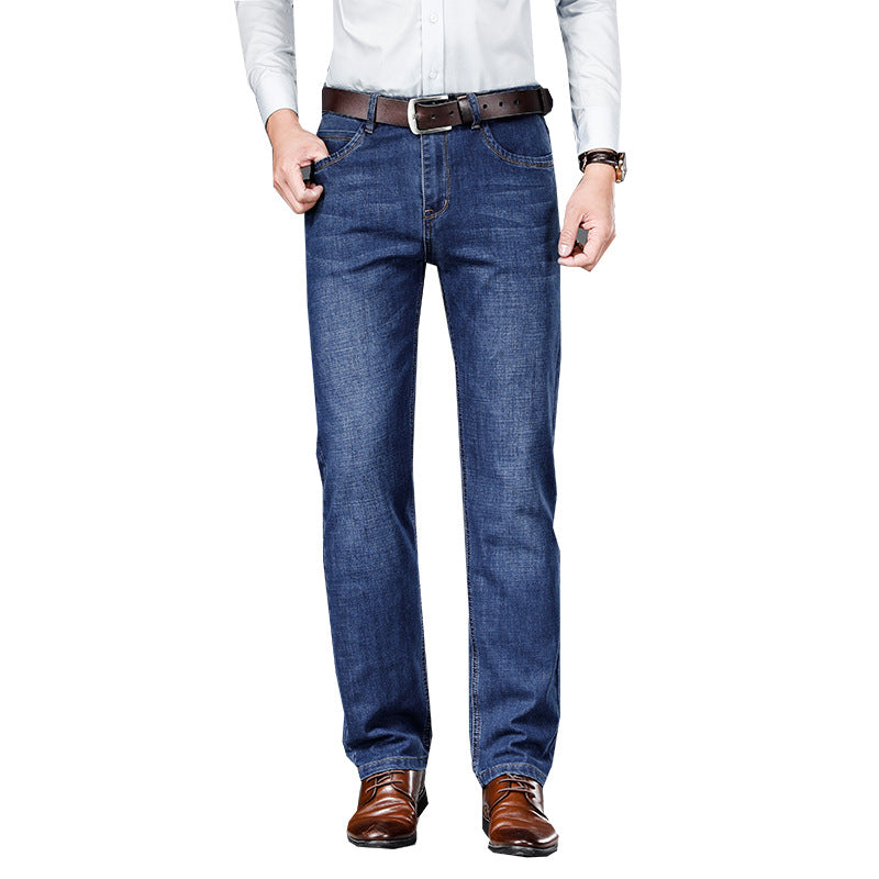 Loose Straight Business Washed Jeans by Lakd London