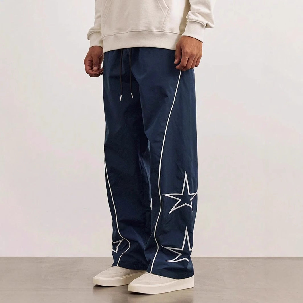 Embroidered Street Retro Trousers by Lakd London