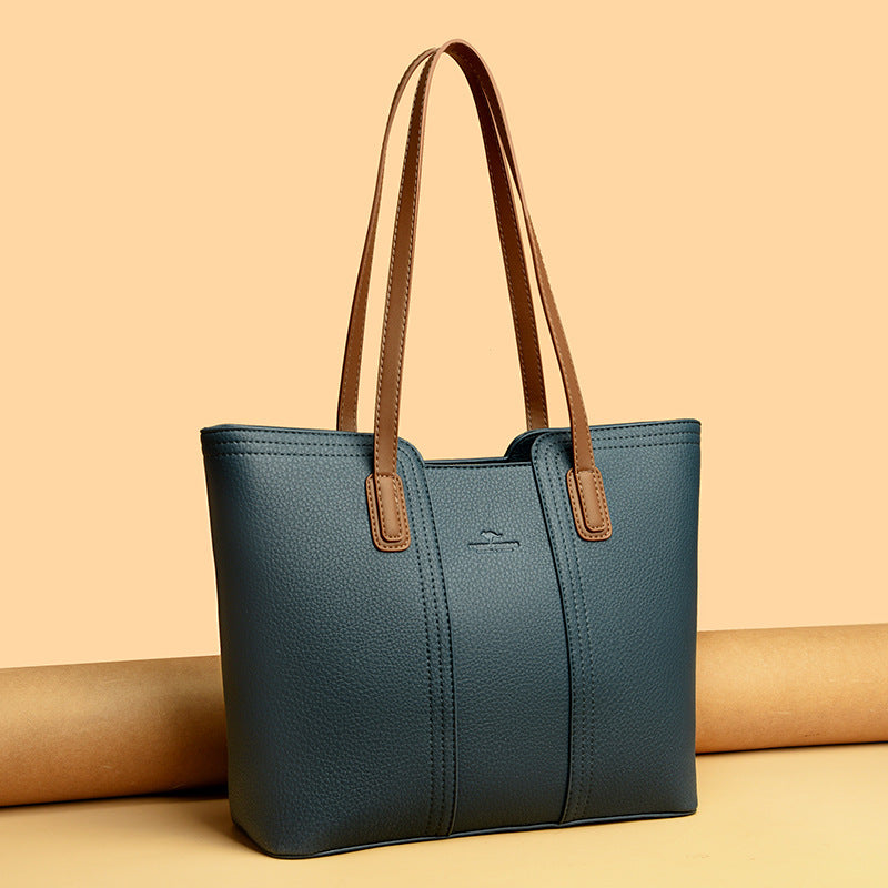 Women's One Shoulder Leather Handbag by Lakd London