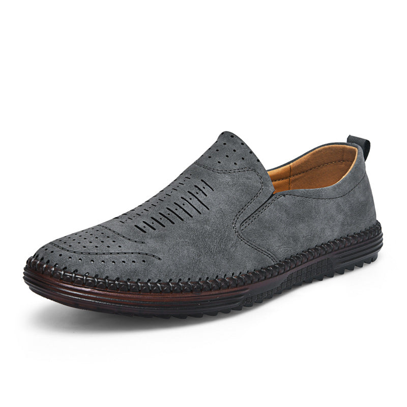 Men's Outdoor Casual Flat Slip-on | Suede Leather Shoes - LAKD London