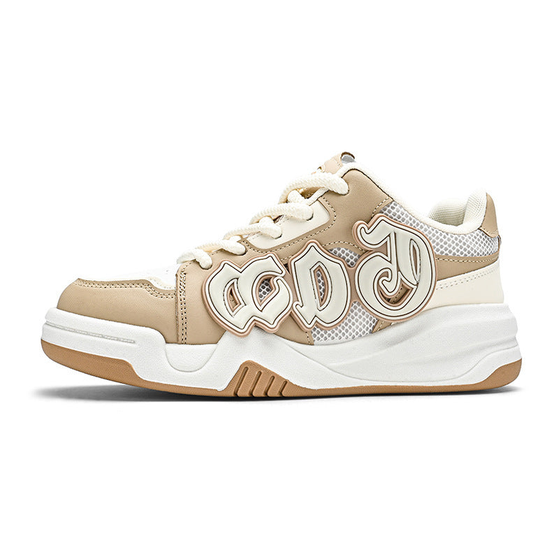 Mens Mesh Surface Platform Bread Casual Canvas Shoes - LAKD London