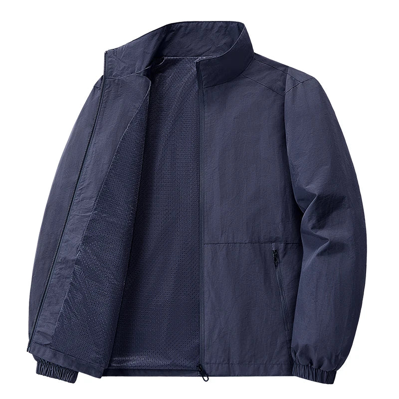 Men's Breathable Casual Zipper Jackets - Formal Leightweight Coat
