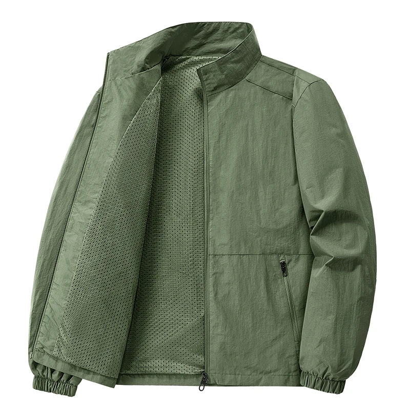 Men's Breathable Casual Zipper Jackets - Formal Leightweight Coat