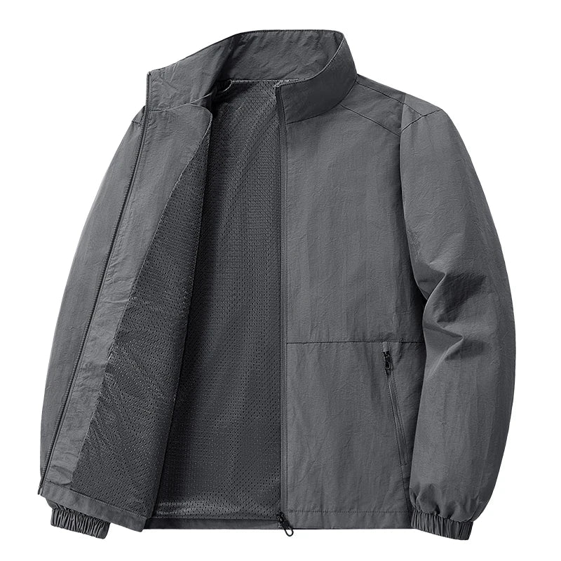 Men's Breathable Casual Zipper Jackets - Formal Leightweight Coat