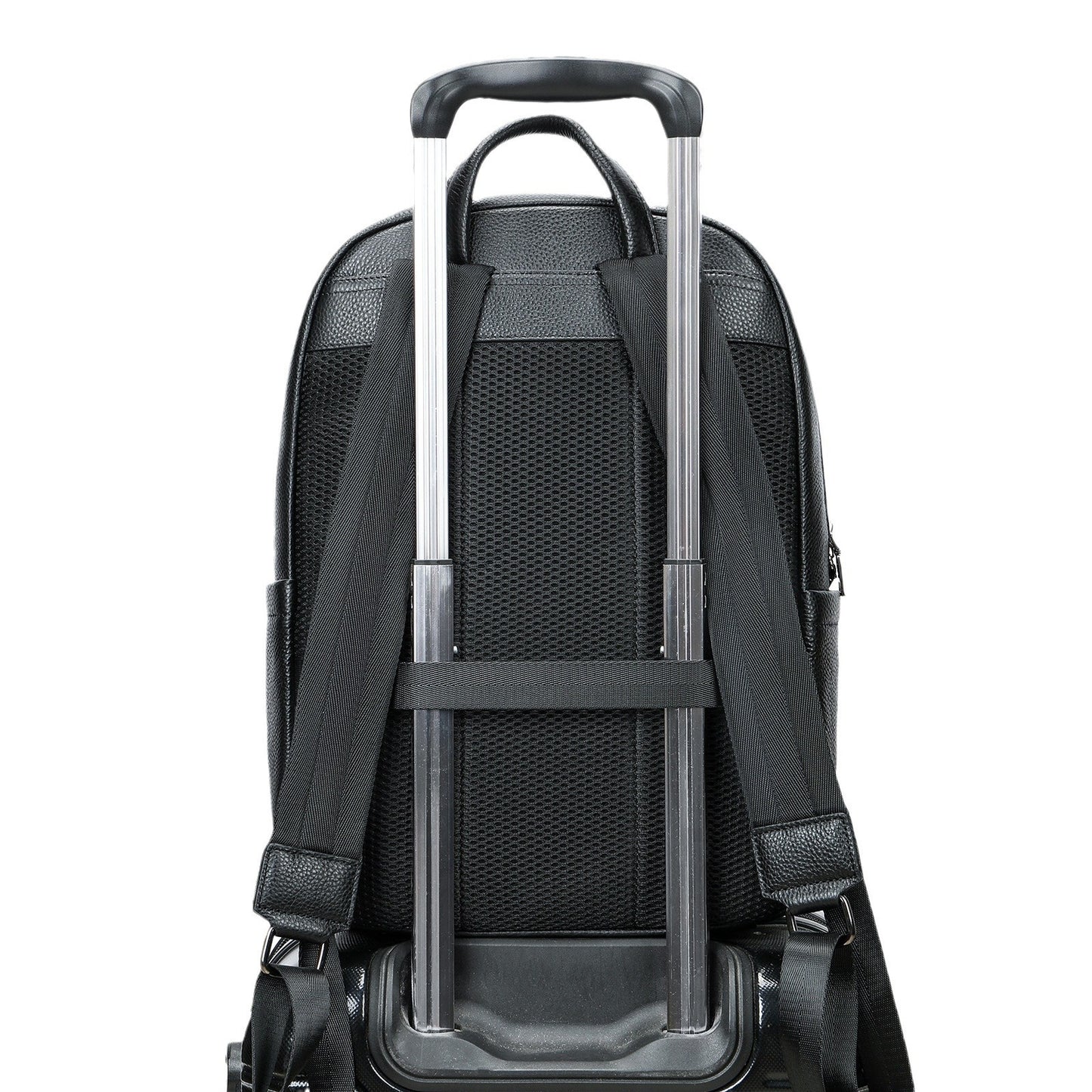 Mens Leather Large Capacity Business Laptop Backpack by Lakd London