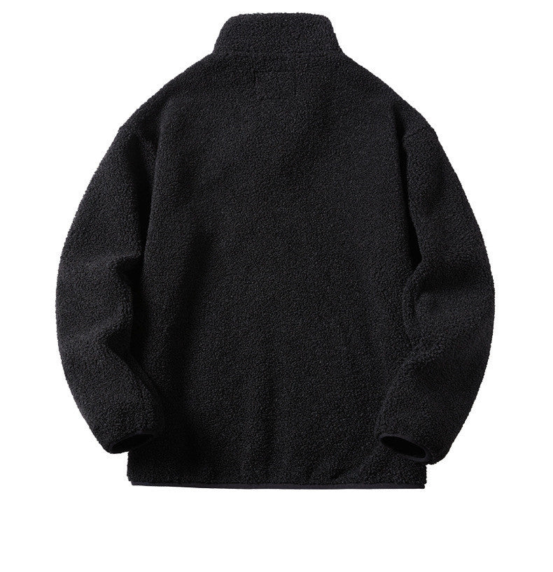 Men's Plus Size Velvet Denim Jacket | Casual Fur Coat - LAKD London
