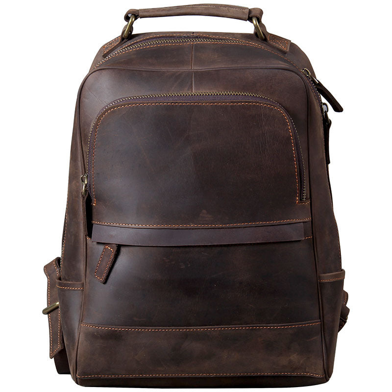 Retro Horse Leather Men's Leather Backpack by Lakd London