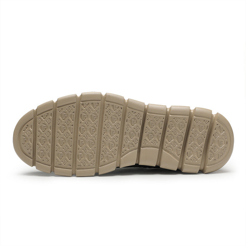 Mens Breathable Suede Leather Shoes | Rubber Sole Sneakers - LAKD London