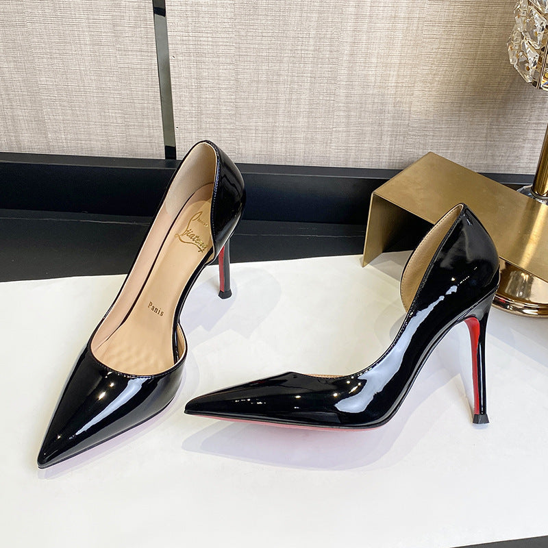 Womens Side Empty Nude Stiletto High Heels | Comfortable Trending Shoes