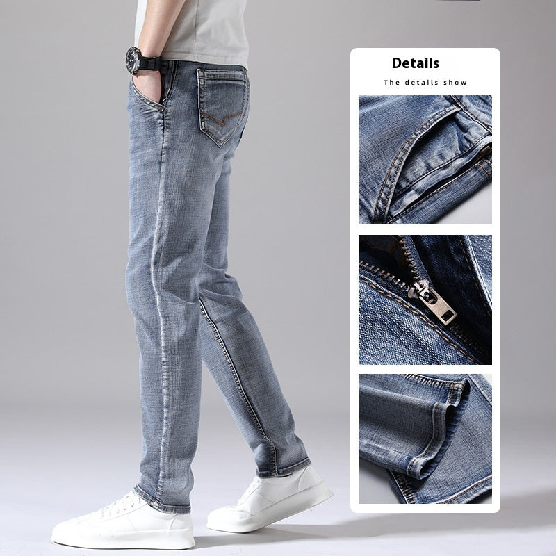 Men's Retro Straight Loose Jeans Casual Korean Style Summer Wear - LAKD London
