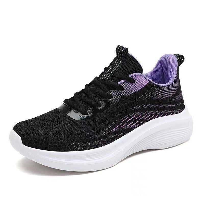 Womens Light Mesh Breathable Anti-skid Sneakers | Shock Absorption Soft Bottom Running Shoes