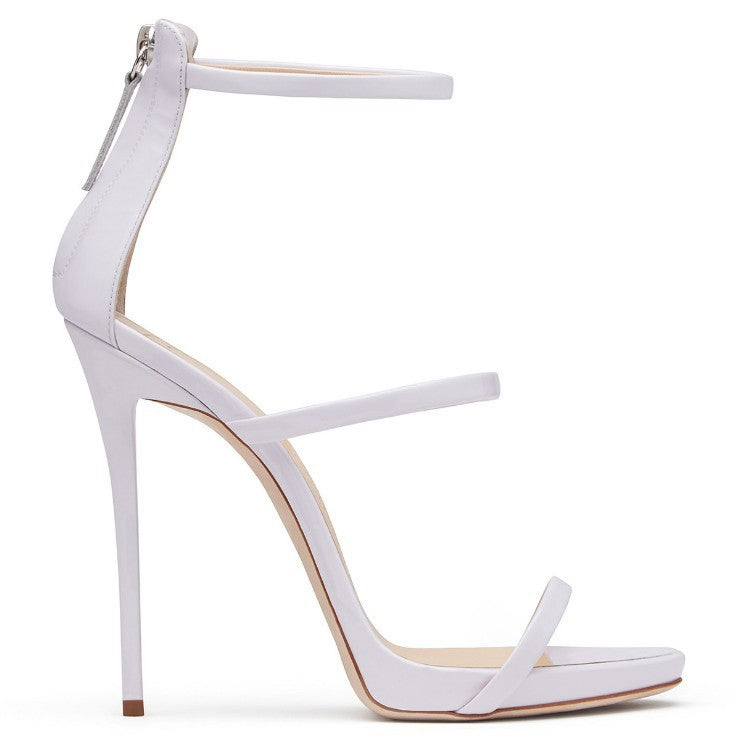 Womens High Heels Catwalk Shoes | Fish Mouth Ankle Strap - LAKD London