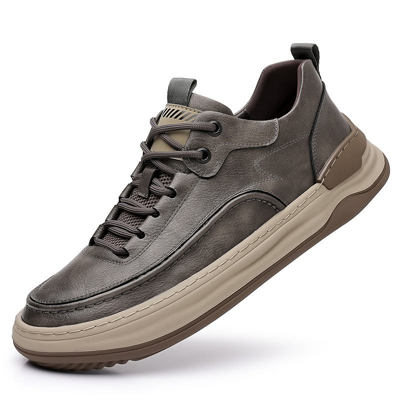 Men's Platform Height Increasing Sneakers | Breathable Leisure Shoes