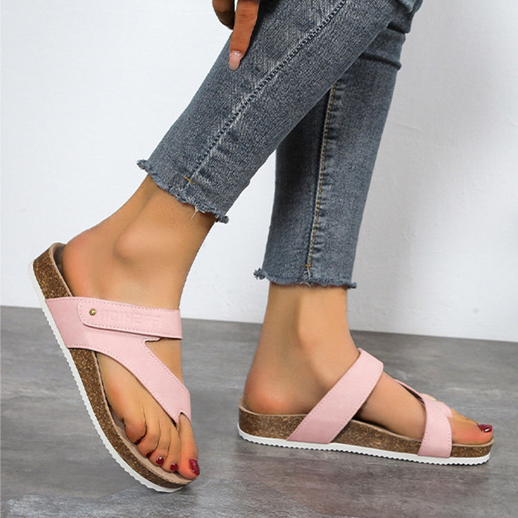 Women's Flat Sandals Flip Flops | Outdoor Daily Casual Beach Slippers - Lakd London