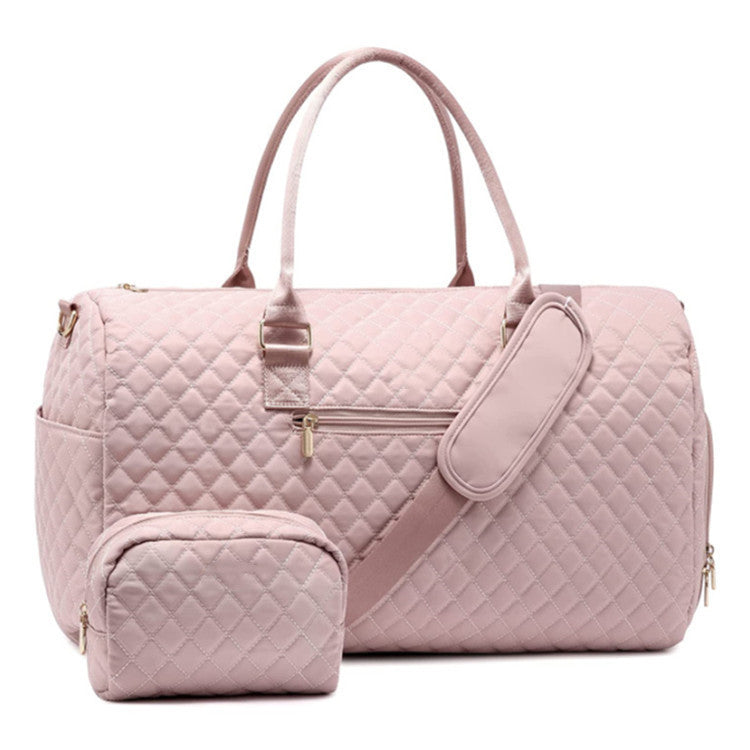 Women's Quilted Travel Baggage | Carousel Wash Bag - LAKD London