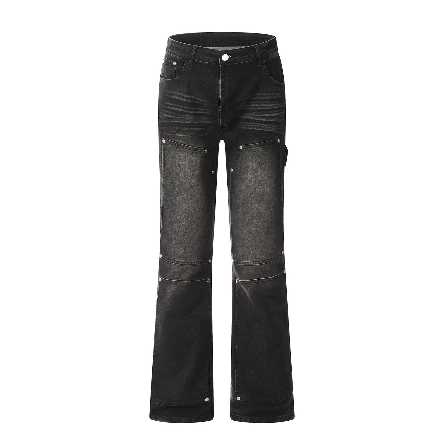 Womens Washed High Street Vintage Jeans Skinny Jeans | Loose fit Biker Pants