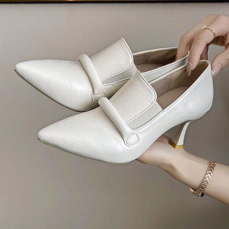 Womens Soft Leather Stiletto High Heel Shoes | Comfortable For Summer