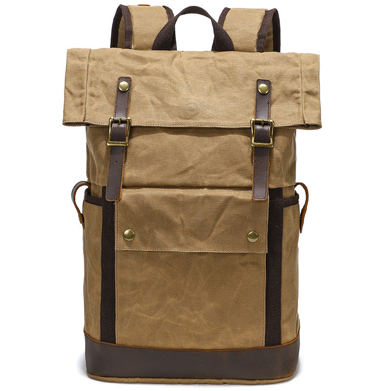 Mens Multifunctional Outdoor Waterproof Horse Leather Backpack by Lakd London