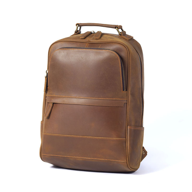 Retro Horse Leather Men's Leather Backpack by Lakd London