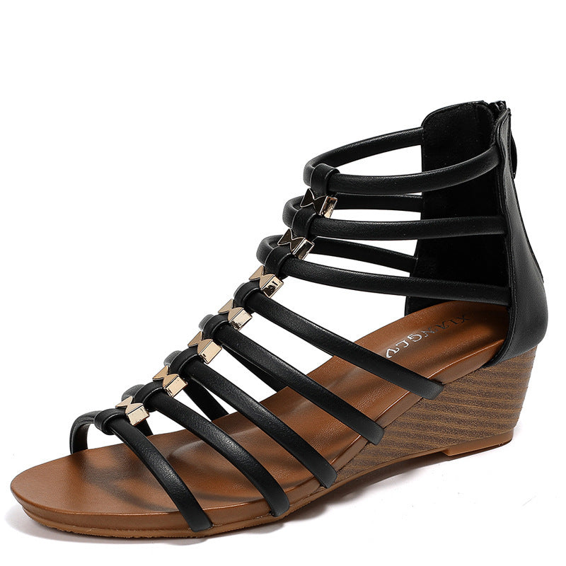 Women's Comfortable Wedge Sandals | Summer Casual Seaside Vacation Roman Sandals