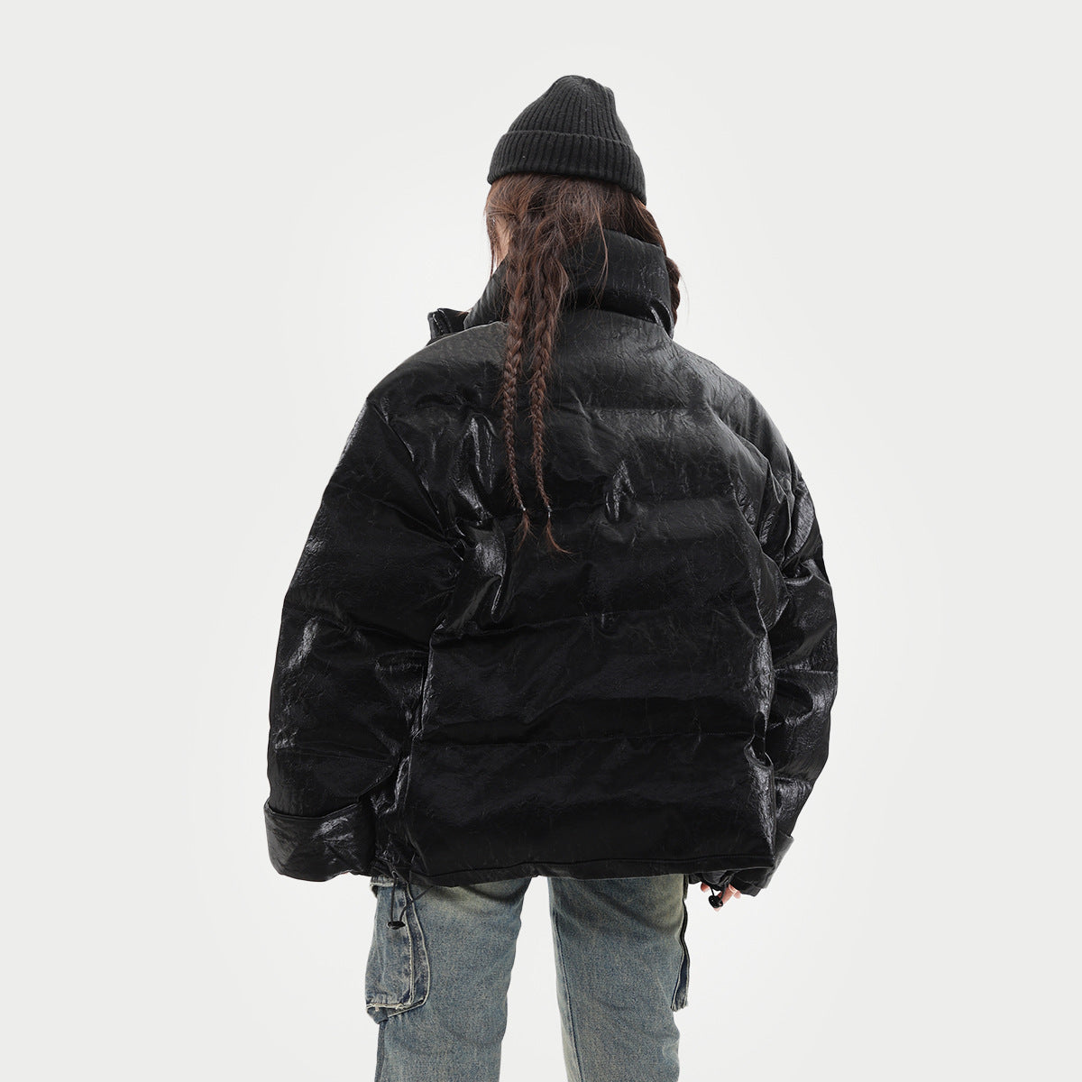 Women's Cotton-padded Stand-up Collar Thermal Thickened Puffer Jacket