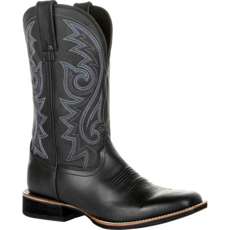 Wide Head Western High Tube Cowboy Boots - Thermal Insulation by Lakd London