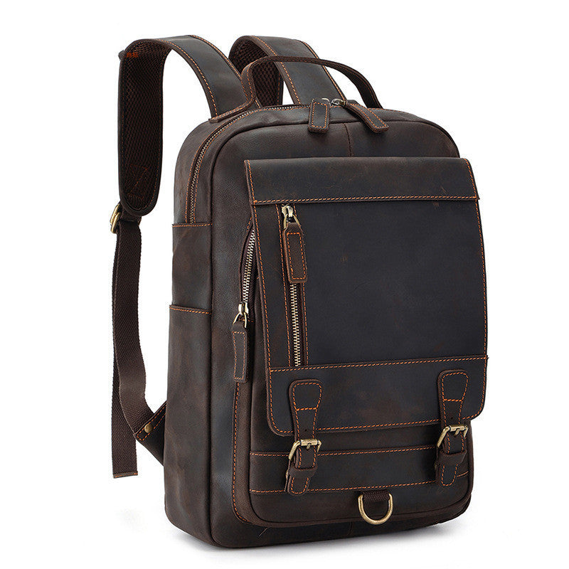 Men's Horse Leather Large Capacity Vintage Backpack by Lakd London