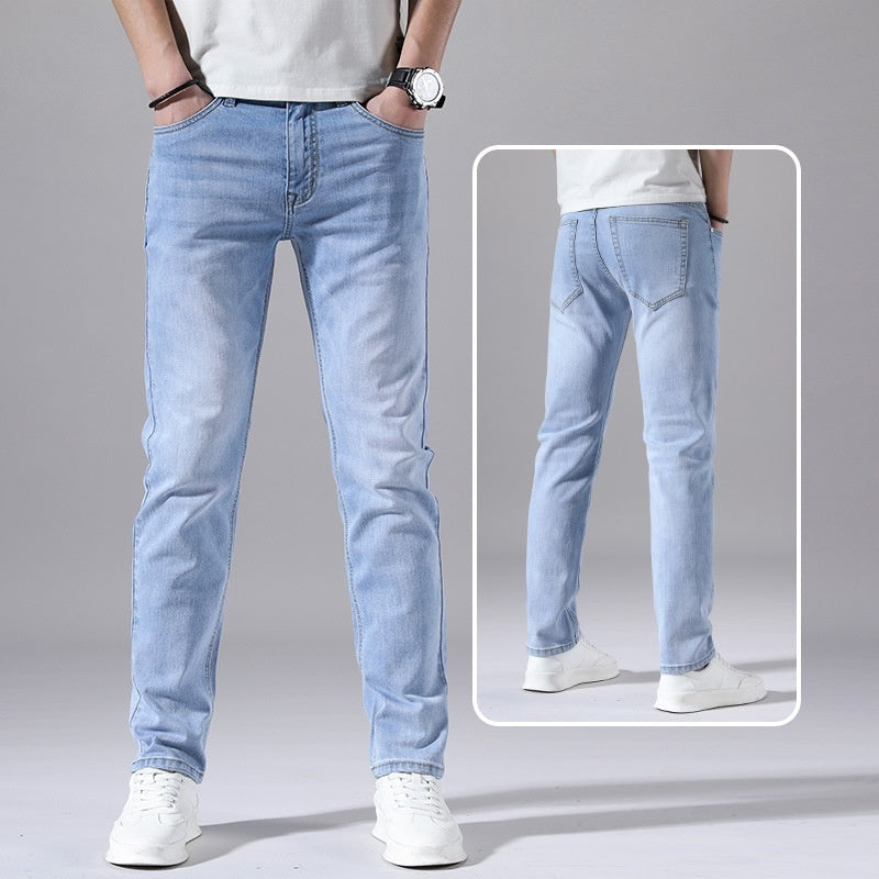 Mens Retro Jeans Straight Loose Casual Cut by Lakd London