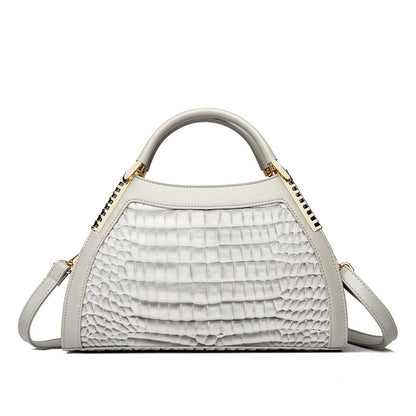 Women's Large-capacity Retro Handbag | Glossy Luxury Bag