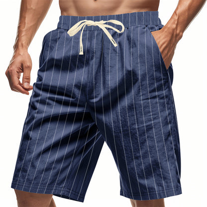 Men's Relaxed Fit Linen Beach Shorts Breathable Minimalist Summer Style