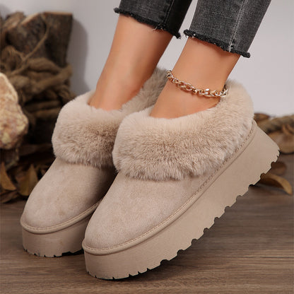 Women's Winter Indoor And Outdoor Home Cotton Plush Boots