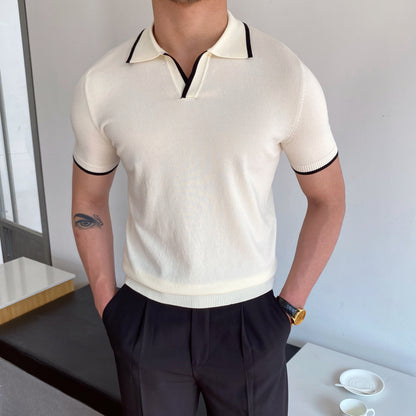 Men's Casual Cotton Polo Shirt Comfortable Summer Everyday Wear Style