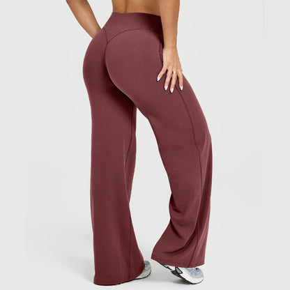 Women's Solid Color Casual Versatile Straight Leg Strechy Pants
