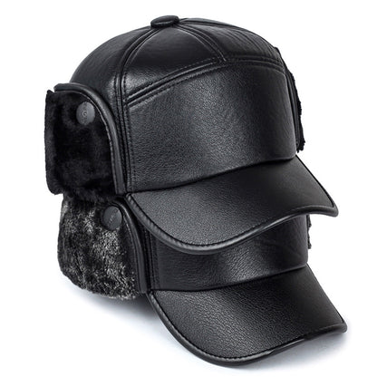 Mens Leather Baseball Cap | Middle age Vintage - Lakd London