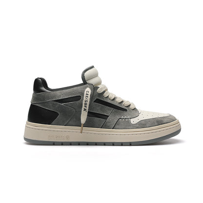 Mens Genuine Leather Sneakers | Breathable Retro Niche Original Design Shoes