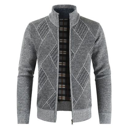 Mens Formal Cardigan casual sweater Jacket