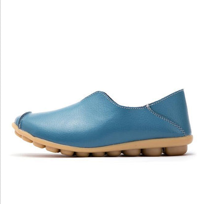 Ladies Flats | Women Genuine Leather Rubber Sole Shoes - LAKD London