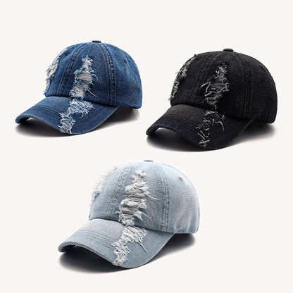 Men's Washed And Worn Cowboy Baseball Caps by LAKD London