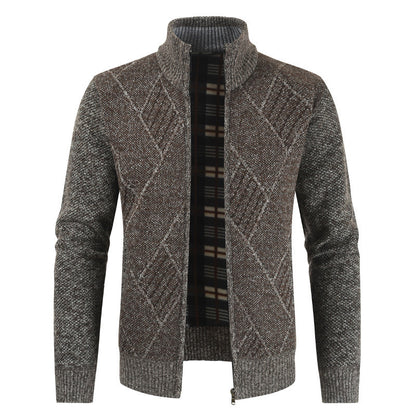 Mens Formal Cardigan casual sweater Jacket