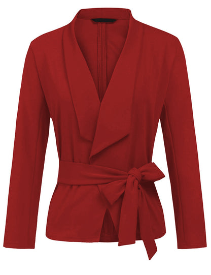 Womens Casual Long Sleeve Formal Cardigan Jacket