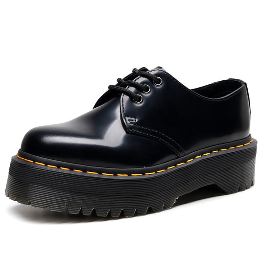 Womens Martin shoes low top | Leather - Round Toe