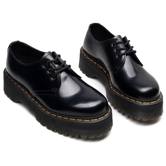 Womens Doc Martens - Platform Low Top PU Leather Shoes