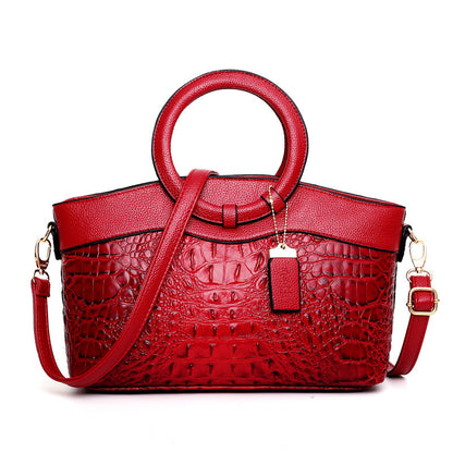 Womens  Luxury Retro Handbag | Designer Women Crocodile Leather Bag - LAKD London