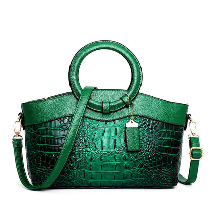 Womens  Luxury Retro Handbag | Designer Women Crocodile Leather Bag - LAKD London