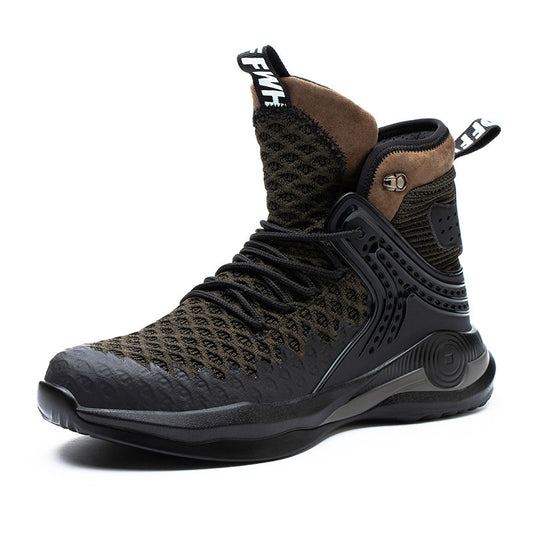Mens High-Top Labor Insurance Shoes | Anti-Smashing And Anti-Piercing Safety Shoes