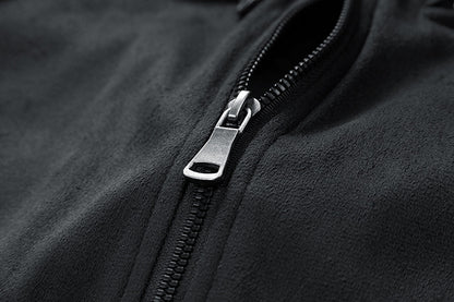 Mens Suede Stand Collar Jacket | Double Zipper Pocket - LAKD London